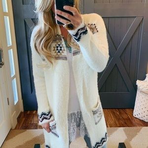 New native tribal western blanket Cardigan Sweater